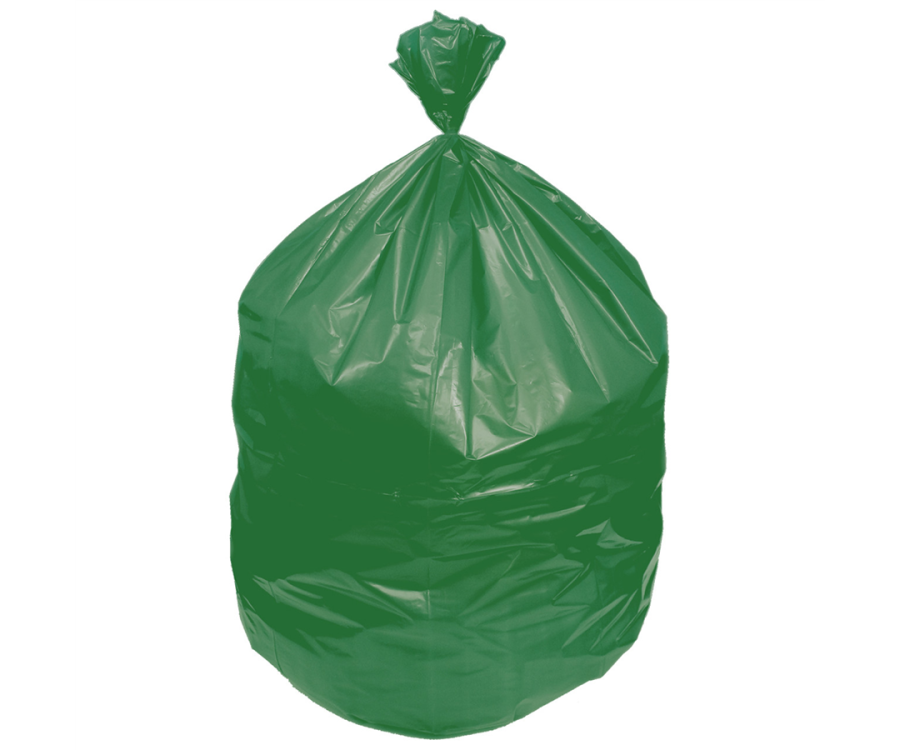 Eco Blend® Max 0.8-Mil. 33 Gal. LLDPE Green Can Liner (33 in. x 39 in., 25/Roll, 200/Case)